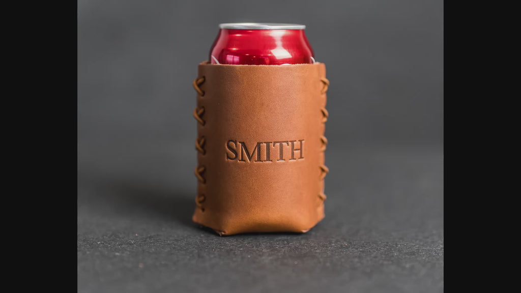 Best Personalized Leather Can Holder Online