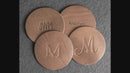 Buy D20 with Swords Leather Coasters Set of 4