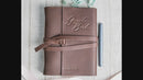 Memorial Guest Book - Leather 6x8 Book with Personalization Options for Funeral or Celebration of Life