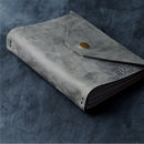 Gray Leather Notebook 