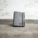 Refillable Personalized Leather Pocket Journal with Professional Elastic Closure