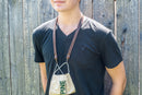 Personalized Premium Leather Face Mask Lanyard