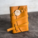 Refillable Leather Adventure Journal with Wrap Closure | Personalized Travel Gift | Travel Notebook | Leather Journal