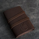 Refillable Leather Adventure Journal with Wrap Closure | Personalized Travel Gift | Travel Notebook | Leather Journal