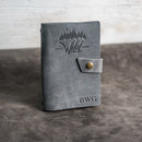 Refillable Leather Adventure Journal with Snap Closure | Personalized Travel Gift | Travel Notebook | Leather Journal