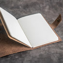 Refillable Leather Adventure Journal with Snap Closure | Personalized Travel Gift | Travel Notebook | Leather Journal
