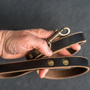 Classic Dog Leash - Personalized Leather Dog Leash