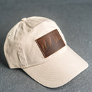 Leather Patch Unstructured Style Hat - Pine Ridgeline Stamp