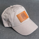 Leather Patch Unstructured Style Hat - Arizona Stamp