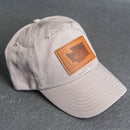 Leather Patch Unstructured Style Hat - Washington Stamp