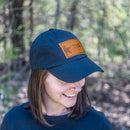 Leather Patch Unstructured Style Hat - Texas License Plate Stamp
