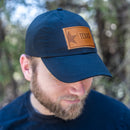 Leather Patch Unstructured Style Hat - Texas License Plate Stamp