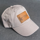 Leather Patch Unstructured Style Hat - Texas License Plate Stamp