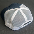 Leather Patch Trucker Style Hat - Pine Tree Ridgeline Stamp