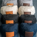 Leather Patch Unstructured Style Hat - Floral Stamp