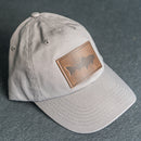 Leather Patch Unstructured Style Hat - Fish Stamp