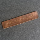 A book is a gift... - Leather Bookmark