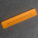 A book is a gift... - Leather Bookmark