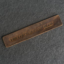 A book is a gift... - Leather Bookmark