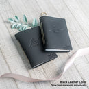 His Vows and Her Vows Personalized Leather Wedding Vow Books Personalized with Name and/or Date