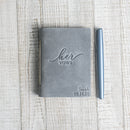 His Vows and Her Vows Personalized Leather Wedding Vow Books Personalized with Name and/or Date