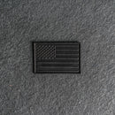 American Flag Leather Patches with Optional Hook and Loop Fastener
