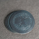 Celtic Tree of Life Engraved Leather Coasters
