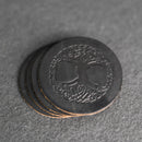 Rustic Celtic Tree Leather Coasters by Ox & Pine