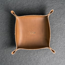 Order Best Personalized Square Leather Dice Tray