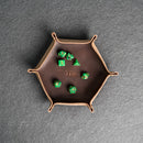 Buy Personalized Leather Dice Tray Hexagon – Ox & Pine