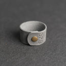 Personalized Leather Shawl Cuff