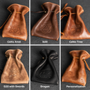 Buy Best Personalized Leather Dice Bag with Custom Stamp Online