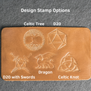 Hexagon Leather Dice Tray