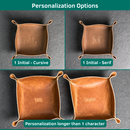 Premium Hexagon Leather Dice Tray