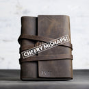 Cheery Mishaps - Classic Leather Journals with Wrap Closure